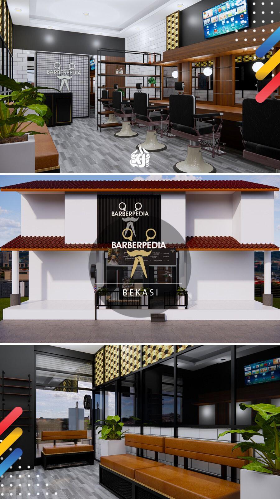 Design 3d Barbershop Barberpedia Bekasi